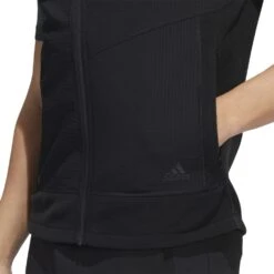 Adidas Hooded Full Zip Golf Vest HF6566 -FootJoy Store HF6566 9 APPAREL OnModel DetailView2 white