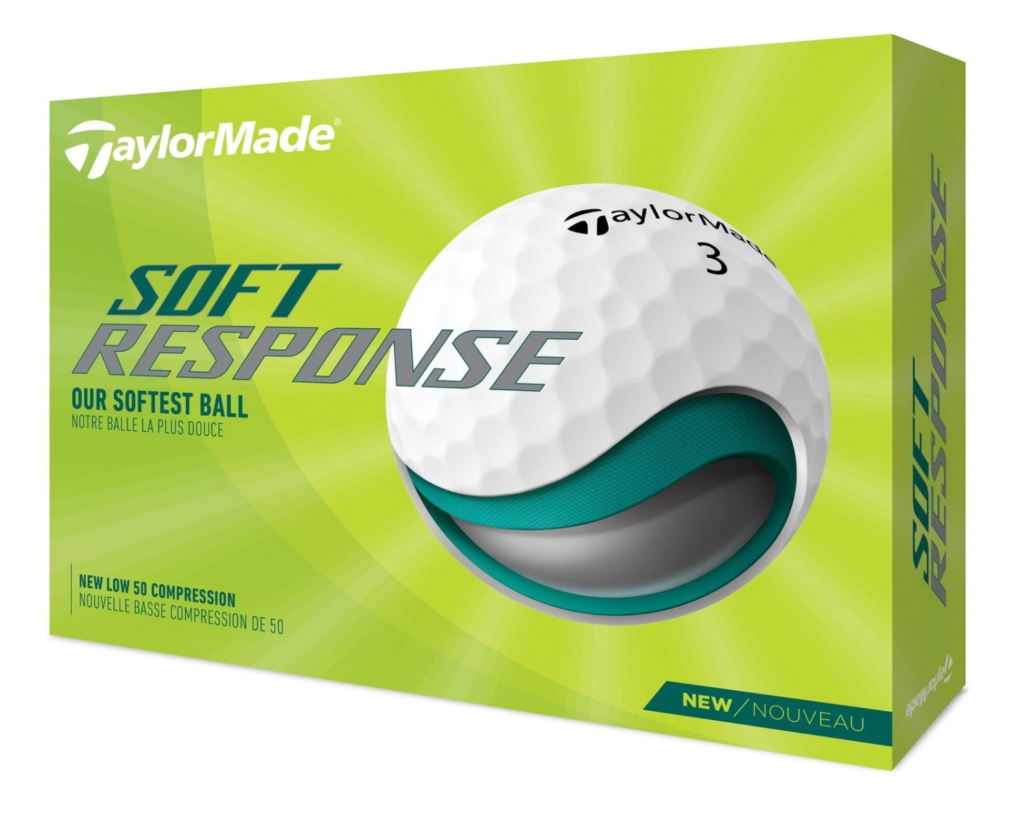TaylorMade Soft Response Golf Balls | White 3 TaylorMade Soft Response Golf Balls | White