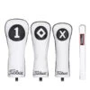 Titleist White & Black Leather Headcovers TA20TASCWB -FootJoy Store Titleist White Black Leather Headcovers TA20TASCWB 76